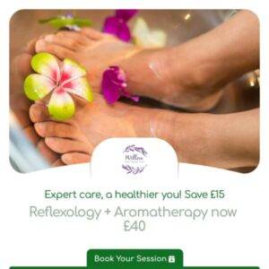 Experience expert care for a healthier you - Book now to save £15 on our Reflexology and Aromatherapy package, now only £40!